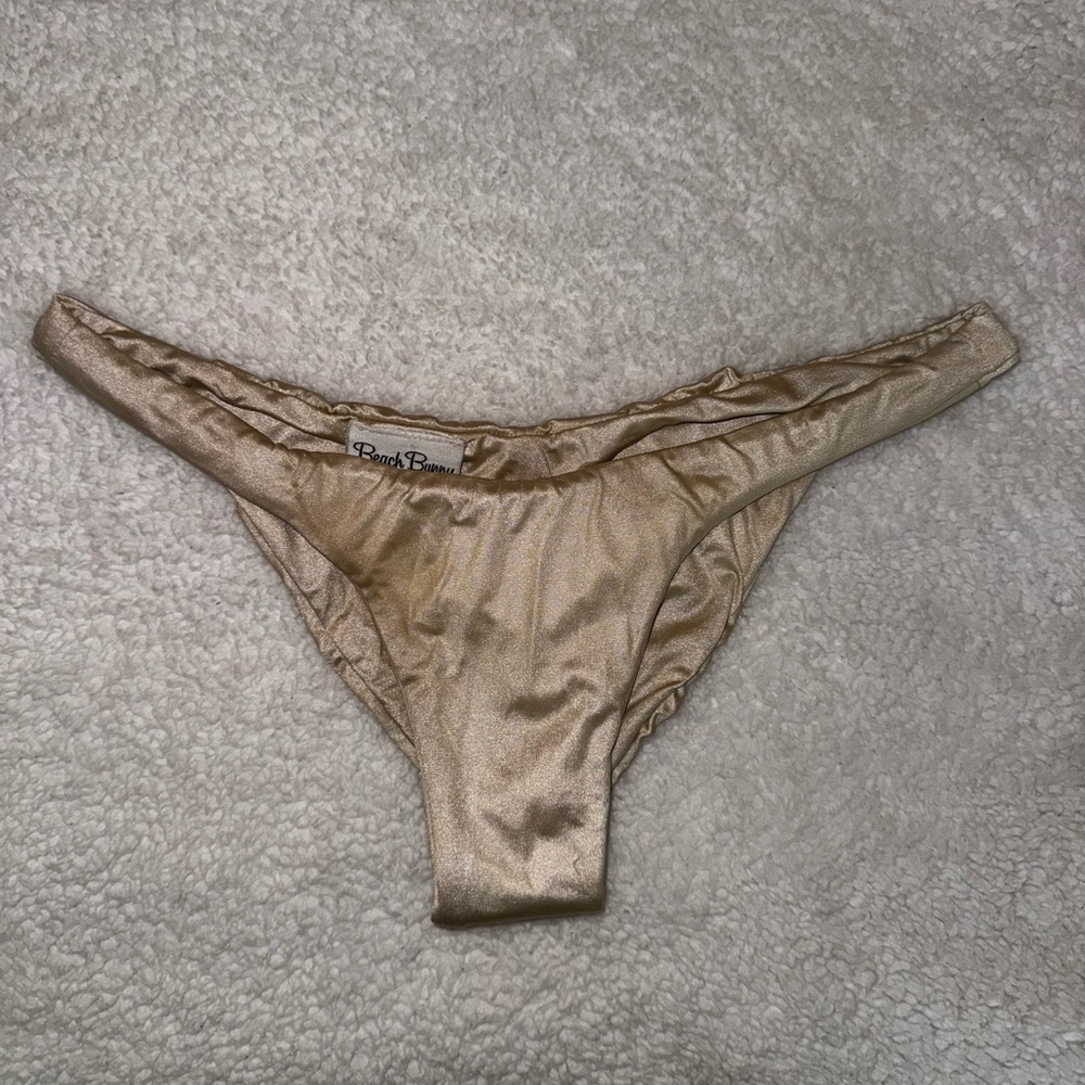 Beach Bunny Gold Bikini Bottom